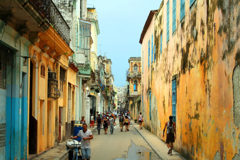 Rue de La Havane à Cuba